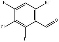 6-BroMo-3-클로로-2,4-디플루오로벤즈알데히드 구조식 이미지
