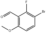 3-bromo-2-fluoro-6-methoxybenzaldehyde Structure