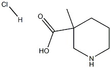 3-Methylpiperidine-3-carboxylic acid hydrochloride 구조식 이미지