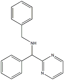 N-Benzyl-1-phenyl-1-(pyriMidin-2-yl)MethanaMine Structure