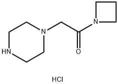 1-(Azetidin-1-yl)-2-(piperazin-1-yl)ethanone hydrochloride Structure