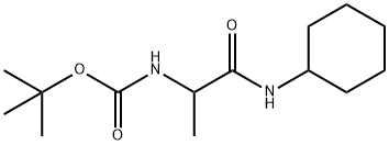 N-Cyclohexyl 2-(BOC-aMino)propanaMide Structure