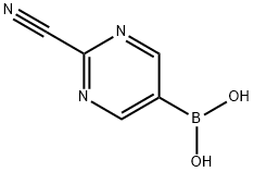(2-CyanopyriMidin-5yl)boronic acid Structure