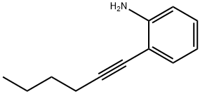 2-(hex-1-yn-1-yl)aniline Structure