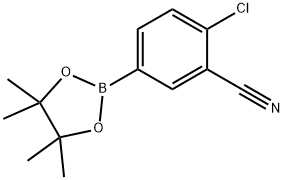 4-클로로-3-시아노페닐보론산,피나콜에스테르 구조식 이미지