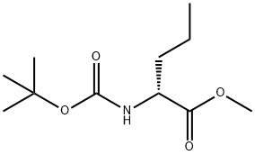 D-노르발린,N-[(1,1-디메틸에톡시)카르보닐]-,메틸에스테르 구조식 이미지
