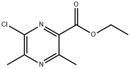 Ethyl 6-chloro-3,5-diMethylpyrazine-2-carboxylate 구조식 이미지