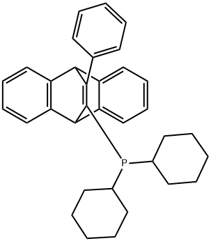 11-Dicyclohexylphosphino-12-phenyl-9,10-ethenoanthracene dichloromethane adduct, min. 98% KITPHOS Structure