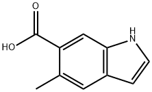 5-Methyl 1H-indole-6-carboxylic acid Structure