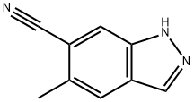6-시아노-5-메틸1H-인다졸 구조식 이미지