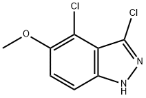 3,4-Dichloro-5-Methoxy 1H-indazole 구조식 이미지