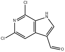 5,7-Dichloro-6-azaindole-3-carbaldehyde Structure