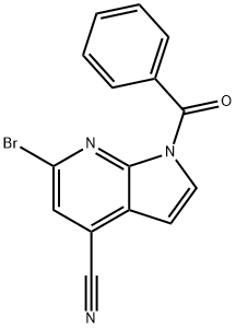 1-Benzoyl-4-cyano-6-broMo-7-azaindole Structure
