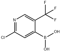 2-CHLORO-5-(TRIFLUOROMETHYL)PYRIDINE-4-BORONIC ACID Structure