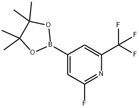 2-fluoro-4-(4,4,5,5-tetraMethyl-1,3,2-dioxaborolan-2-yl)-6-(trifluoroMethyl)pyridine Structure