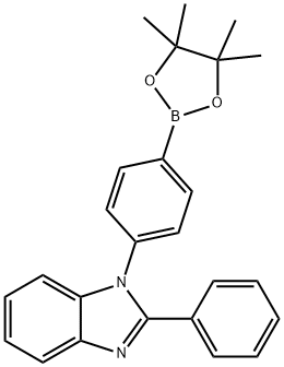 2-Phenyl-1-[4-(4,4,5,5-tetraMethyl-[1,3,2]dioxaborolan-2-yl)-phenyl]-1H-benzoiMidazole Structure