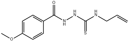 Benzoic acid, 4-Methoxy-, 2-[(2-propen-1-ylaMino)thioxoMethyl]hydrazide 구조식 이미지