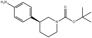 (S)-tert-butyl 3-(4-aMinophenyl)piperidine-1-carboxylate 구조식 이미지
