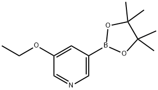 3-ethoxy-5-(4,4,5,5-tetraMethyl-1,3,2-dioxaborolan-2-yl)pyridine Structure