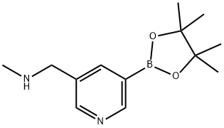 N-Methyl-1-(5-(4,4,5,5-tetraMethyl-1,3,2-dioxaborolan-2-yl)pyridin-3-yl)MethanaMine Structure