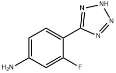 3-Fluoro-4-(1H-tetrazol-5-yl)-phenylaMine 구조식 이미지