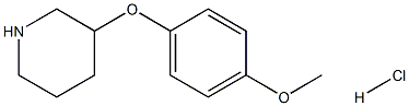 3-(4-Methoxyphenoxy)piperidine HCl Structure