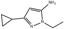 3-사이클로프로필-1-에틸-1H-피라졸-5-아민 구조식 이미지
