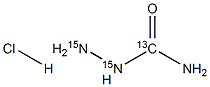 SeMicarbazide-13C,15N2 Hydrochloride 구조식 이미지