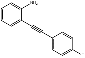 2-((4-fluorophenyl)ethynyl)benzeneaMine Structure