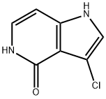 3-Chloro-4-hydroxy-5-azaindole Structure