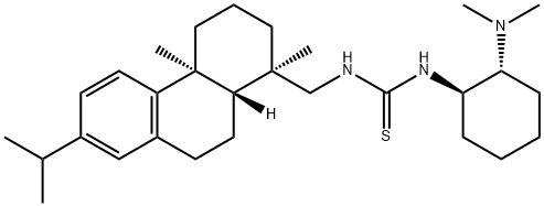 N-[(1R,2R)-2-(diMethylaMino)cyclohexyl]-N'-[[(1R,4aS,10aR)-1,2,3,4,4a,9,10,10a-octahydro-1,4a-diMethyl-7-(1-Methylethyl)-1-phenanthrenyl]Methyl]-Thiourea Structure