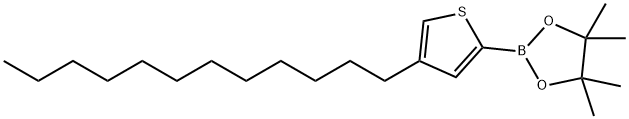 4-Dodecyl-2-(4,4,5,5-tetraMethyl-1,3,2-dioxaborolan-2-yl)thiophene 구조식 이미지