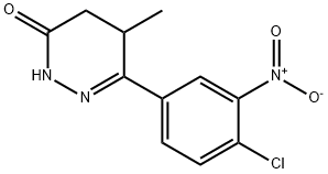 6-(4-Chloro-3-nitrophenyl)-4,5-dihydro-5-methyl-3(2H)-pyridazinone Structure