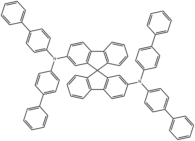 2,2'-Spiro-DBP , 2,2'-Bis[N,N-bis(biphenyl-4-yl)aMino]9,9-spir Structure