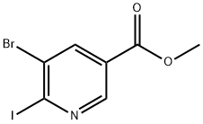 메틸5-브로모-6-요오도니코티네이트 구조식 이미지
