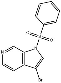 1-Benzenesulfonyl-3-broMo-1H-pyrrolo[2,3-c]pyridine Structure