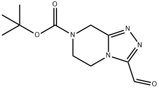 tert-Butyl 3-forMyl-5,6-dihydro-[1,2,4]triazolo[4,3-a]pyrazine-7(8H)-carboxylate Structure