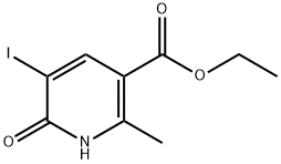 에틸6-하이드록시-5-요오도-2-메틸니코티네이트 구조식 이미지