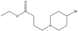 4-Bromo-1-piperidinebutanoic acid ethyl ester 구조식 이미지