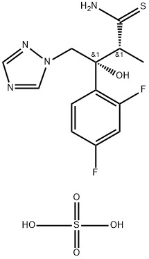 (2R,3R)-3-(2,4-difluorophenyl)-3-hydroxy-2-Methyl-4-(1H-1,2,4-triazol-1-yl)butanethioaMide 구조식 이미지