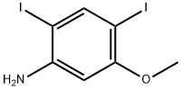 2,4-diiodo-5-Methoxyaniline 구조식 이미지