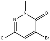 4-broMo-6-chloro-2-Methylpyridazin-3(2h)-one Structure