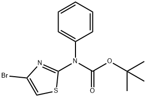 tert-Butyl (4-broMothiazol-2-yl)(phenyl)carbaMate 구조식 이미지