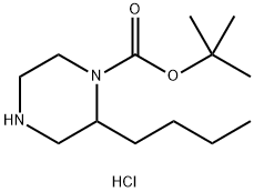1N-Boc-2-n-부틸피페라진-HCl 구조식 이미지