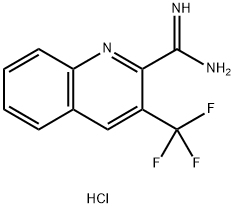 3-(TrifluoroMethyl)quinoline-2-carboxiMidaMide hydrochloride 구조식 이미지