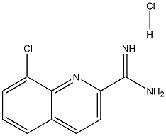 8-Chloroquinoline-2-carboxiMidaMide hydrochloride Structure