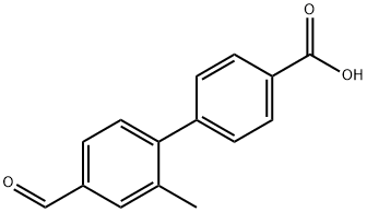 4'-ForMyl-2'-Methyl-[1,1'-biphenyl]-4-carboxylic acid Structure