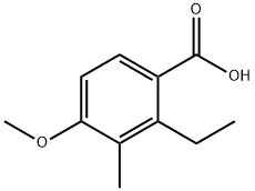 Benzoic acid, 2-ethyl-4-Methoxy-3-Methyl- Structure