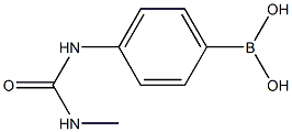 4-(3-Methylureido)phenylboronic acid 구조식 이미지