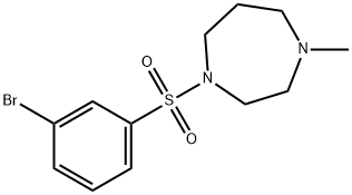 1-[(3-Bromobenzene)sulfonyl]-4-methylhomopiperazine 구조식 이미지